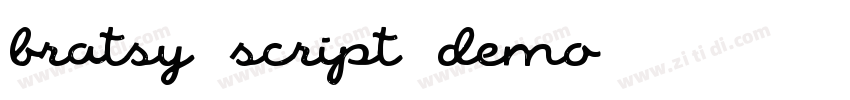 bratsy script demo字体转换